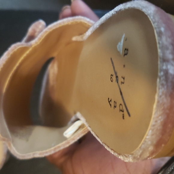 Velour Jeweled Open Toe Slides - Picture 6 of 6